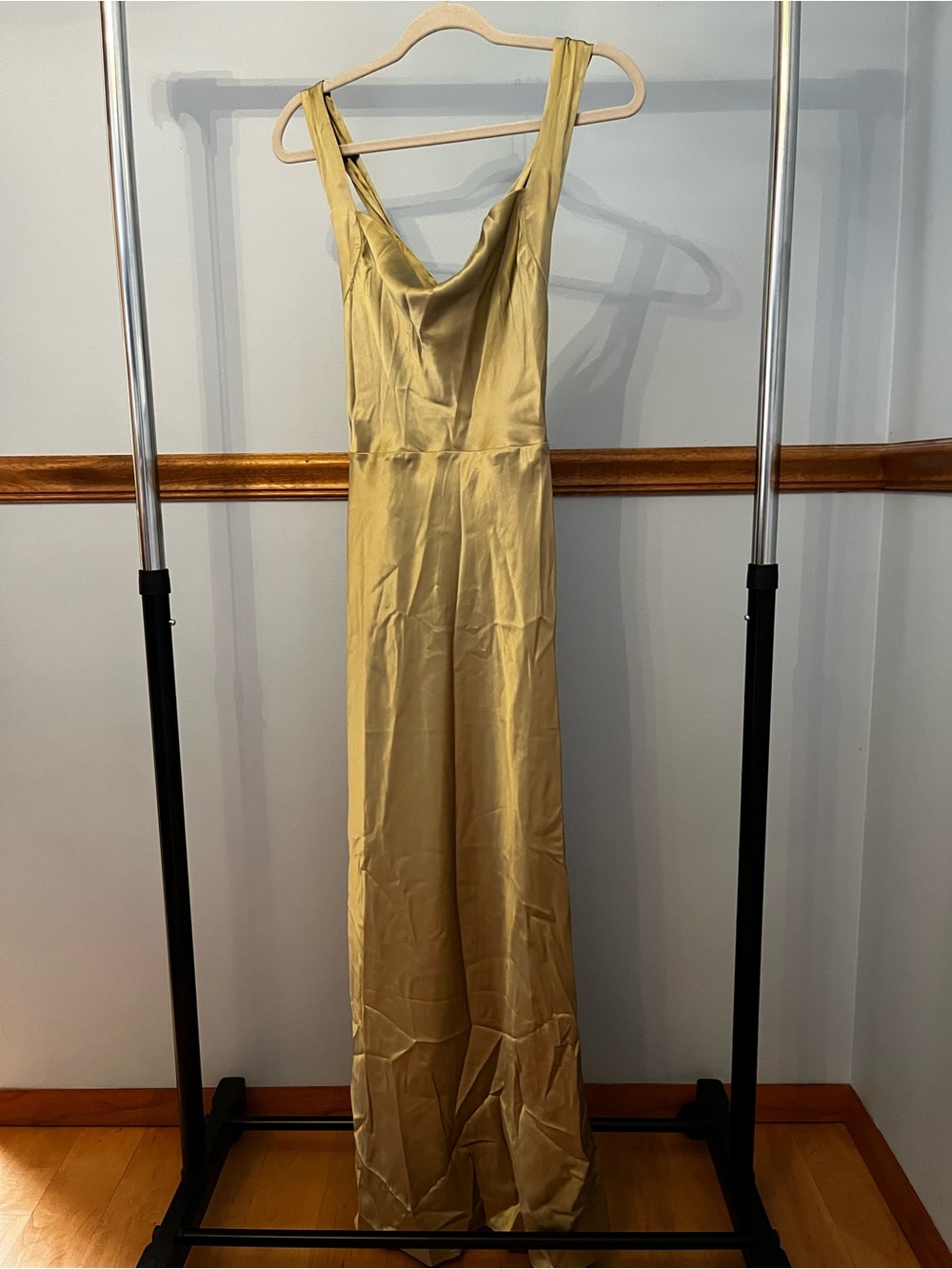 Paige Marcel Silk Blend Maxi Dress, NWT, pale olive